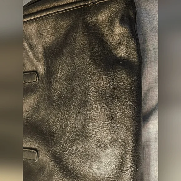 Prune Studded Black Leather Bag - Picture 8 of 9